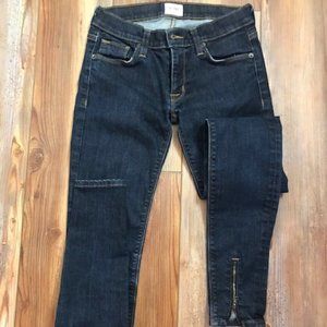 Hudson’s Super Skinny Jeans With Front Zipper Flar